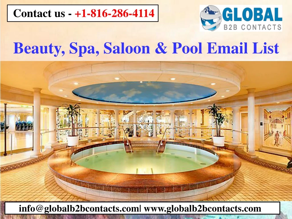 beauty spa saloon pool email list