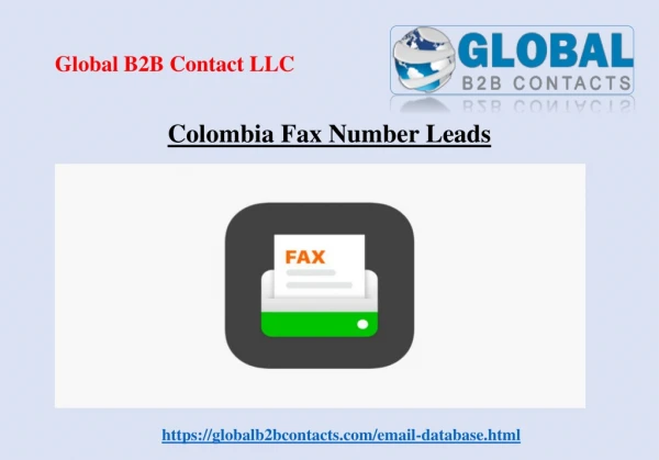 Colombia Fax Number Leads