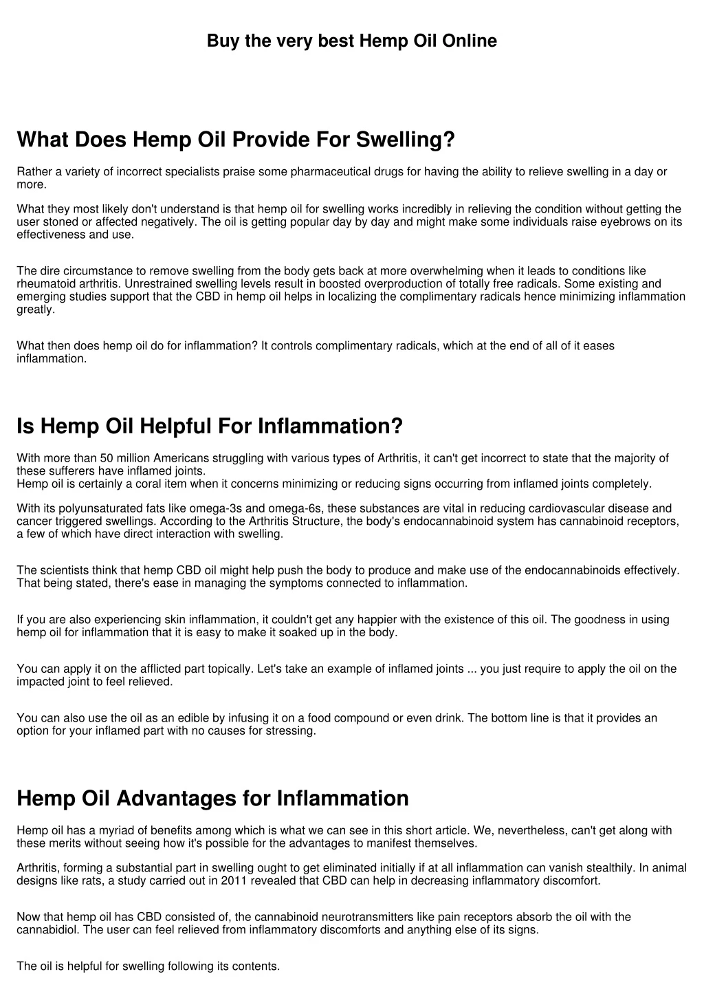 buy the very best hemp oil online
