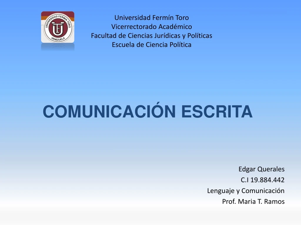 comunicaci n escrita