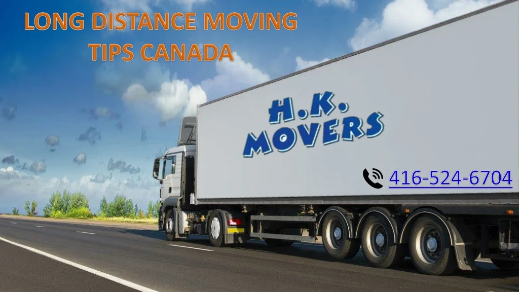 long distance moving tips canada