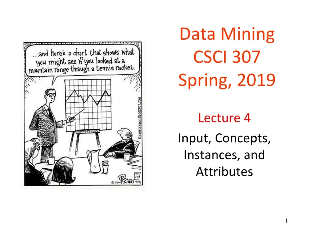 data mining csci 307 spring 2019