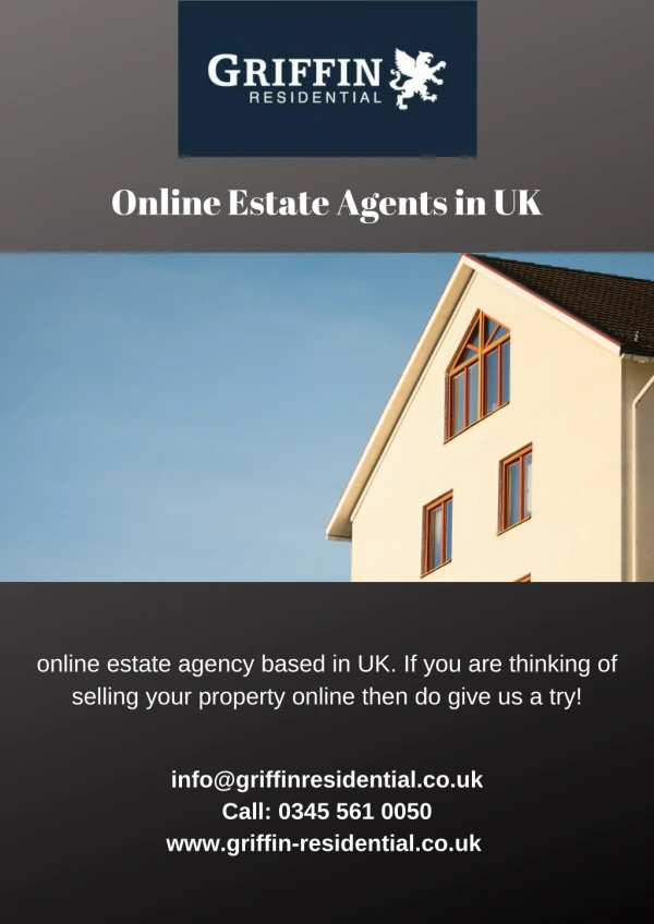 Online estate agency based in UK