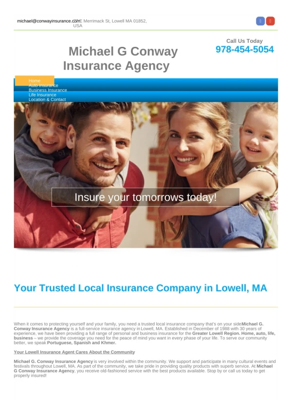 Auto insurance in Lowell