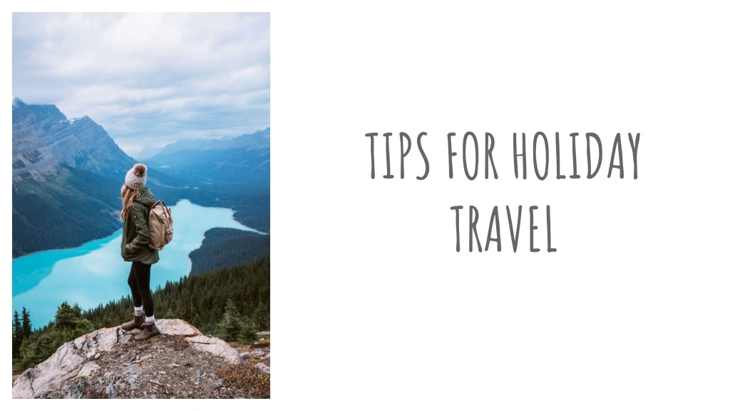tips for holiday travel
