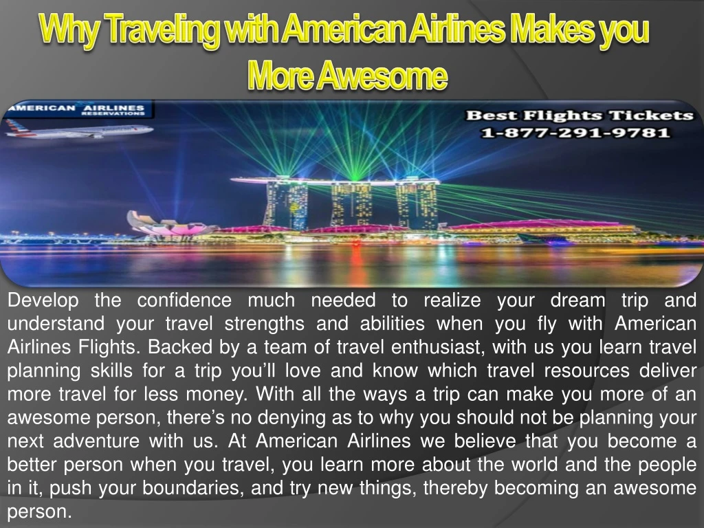 why traveling with american airlines makes