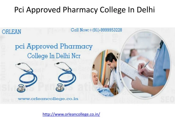 Pci Approved Pharmacy College In Delhi