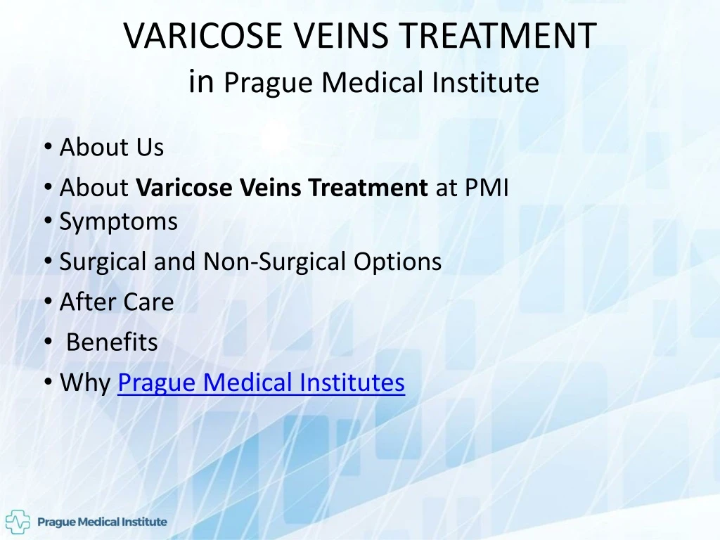 varicose veins treatment in prague medical institute