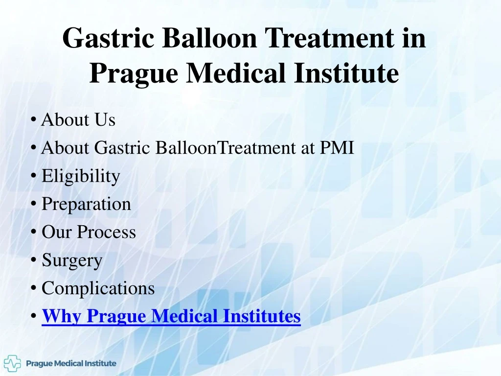 gastric balloon treatment in prague medical institute