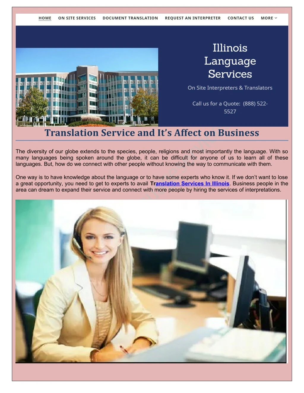 translation service and it s affect on business