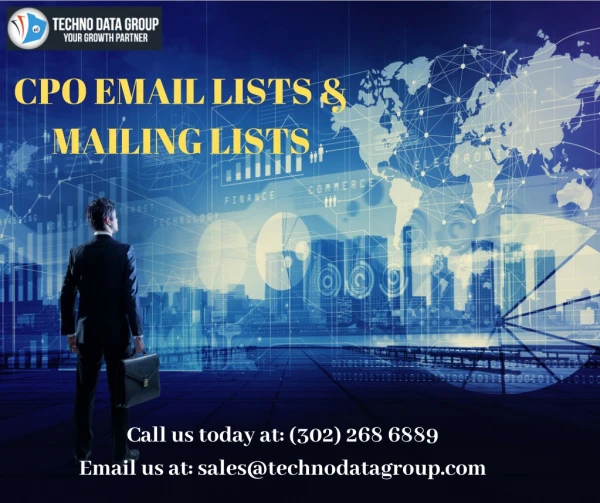 CPO Email List & Mailing List | Chief procurement Officer Email Lists | CPO Contact Details in USA
