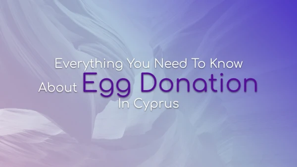Everything You Need To Know About Egg Donation In Cyprus!