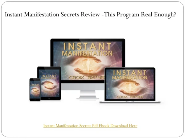 Instant Manifestation Secrets PDF Download
