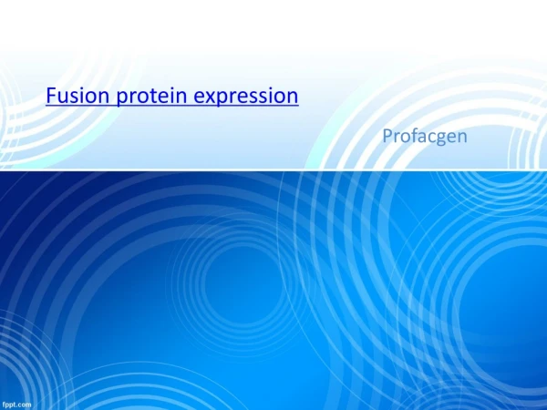 Fusion protein expression