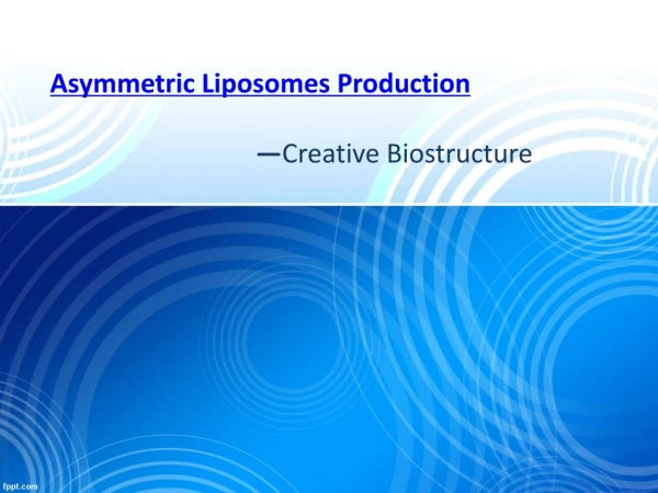 Asymmetric Liposomes Production