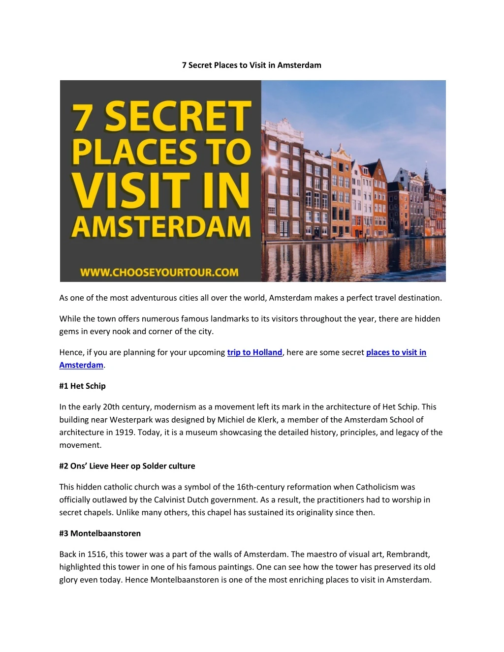 7 secret places to visit in amsterdam