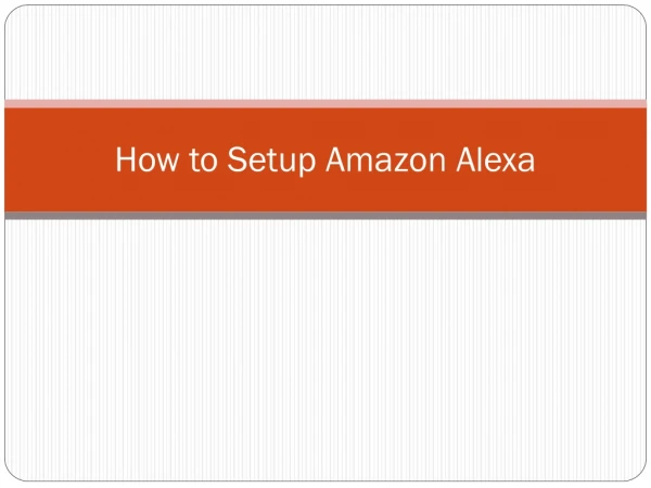 How to Setup Amazon Alexa?