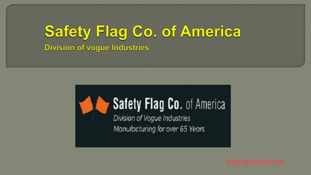 safety flag co of america division of vogue industries