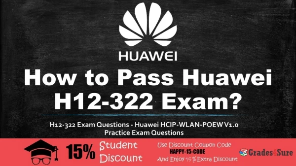 Huawei HCIP-WLAN-POEW V1.0 H12-322 Practice Questions