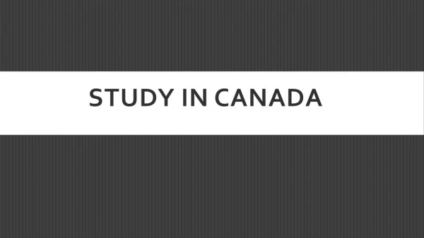 study in canada