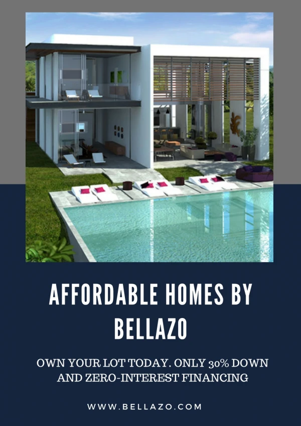 Affordable Homes For Sale by Bellazo