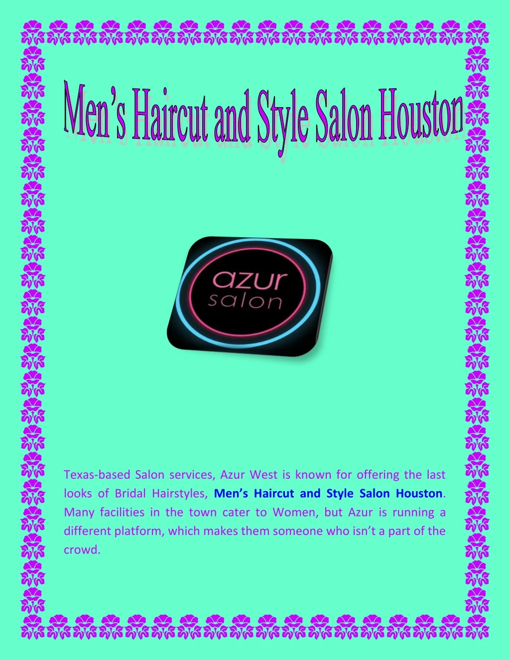 texas based salon services azur west is known