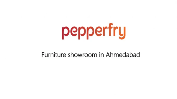 Furniture showroom in Ahmedabad