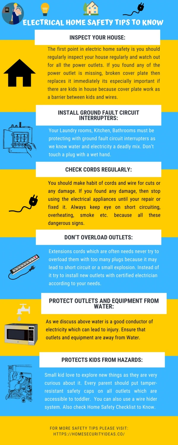Electrical Home Safety tips every Homeowner should follow