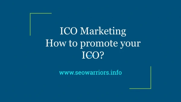 How to promote your ICO?