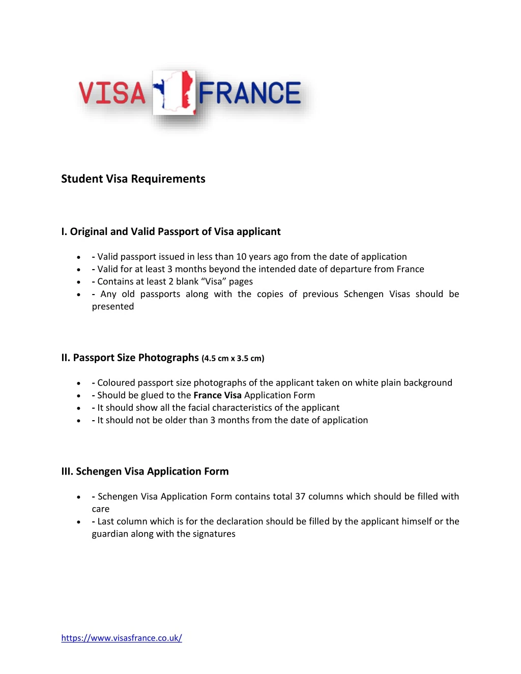 student visa requirements