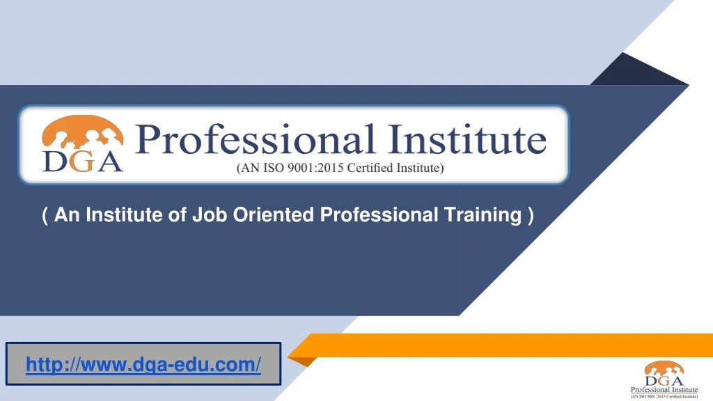 an institute of job oriented professional training