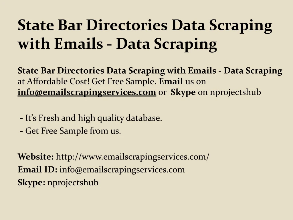 state bar directories data scraping with emails data scraping