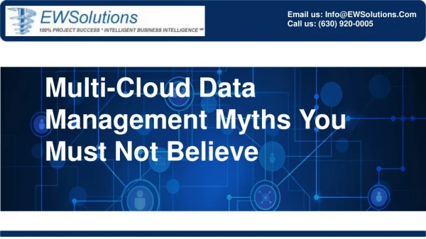 Multi-Cloud Data Management Myths You Must Not Believe