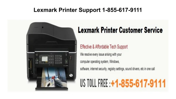 Support for Lexmark printer services