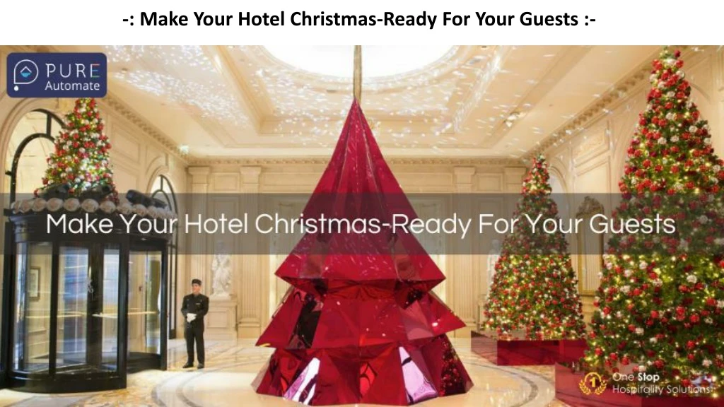make your hotel christmas ready for your guests