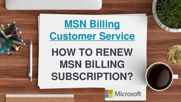 MSN Billing Customer Service