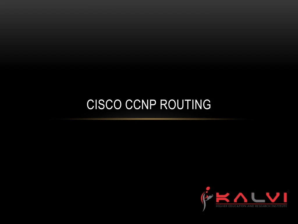 cisco ccnp routing
