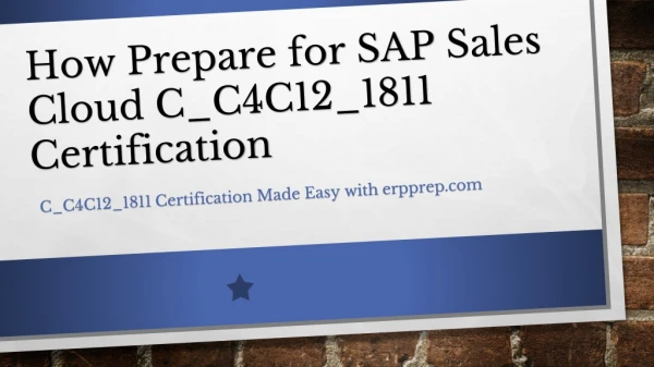 Preparation Tips SAP Sales Cloud Certification Exam.