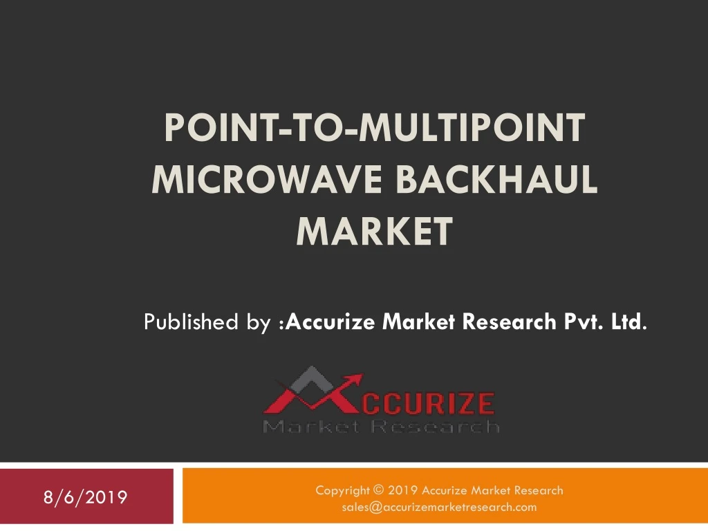 point to multipoint microwave backhaul market