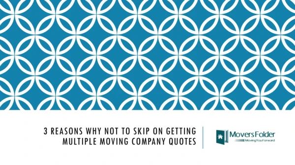 By Comparing Moving Company Quotes Can Save You Time and Money