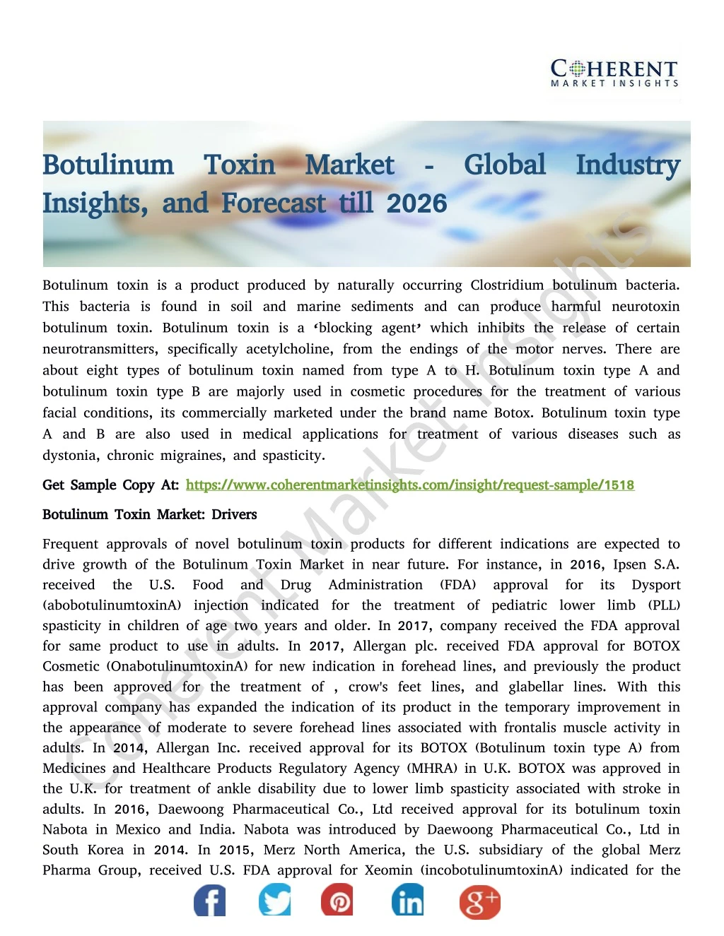 botulinum toxin market global industry botulinum