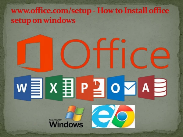 www office com setup how to install office setup on windows