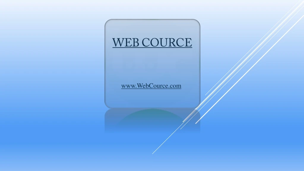 web cource