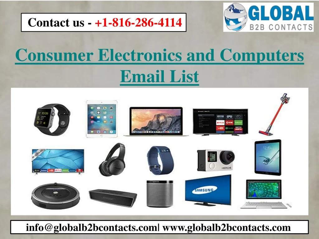 consumer electronics and computers email list