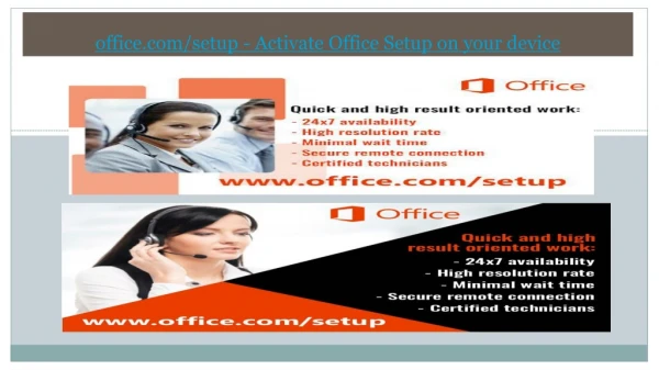 office.com/setup - Activate Office Setup on your device