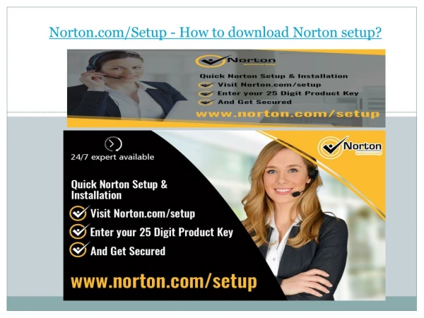 Norton.com/Setup - How to download Norton setup?