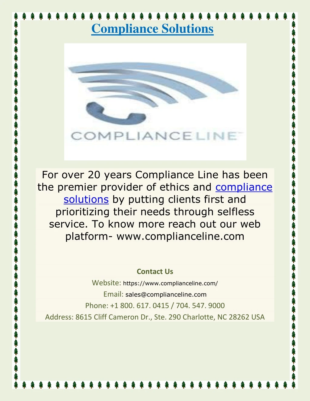 compliance solutions