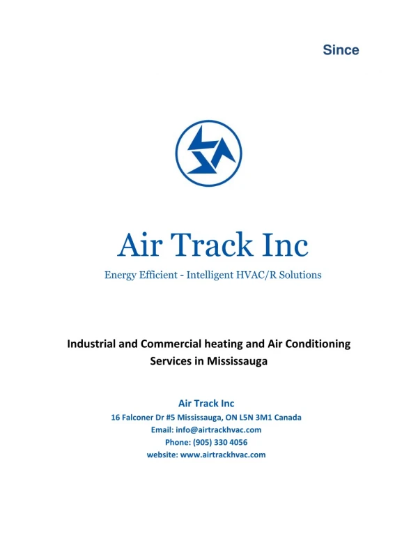 Industrial and Commercial heating and Air Conditioning Services in Mississauga
