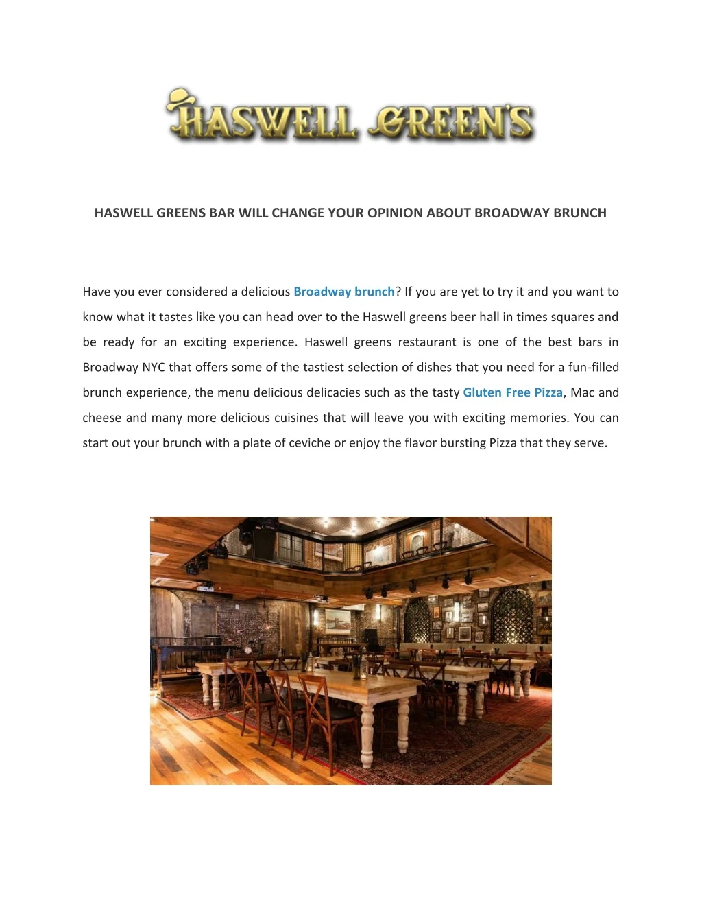 haswell greens bar will change your opinion about