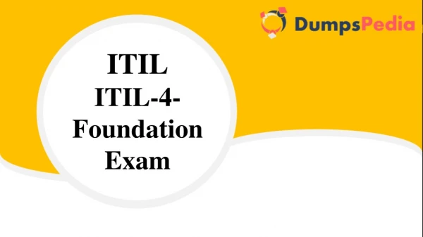 ITIL 4 Foundation Exam Questions Answers